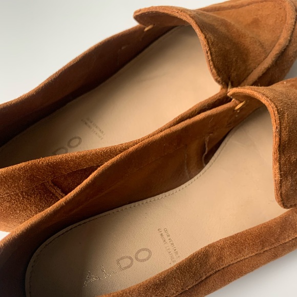 Aldo Leather & Suede Loafers Size 5 - Picture 5 of 8